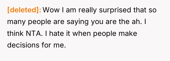 [deleted] Wow I am really surprised that so many people...
