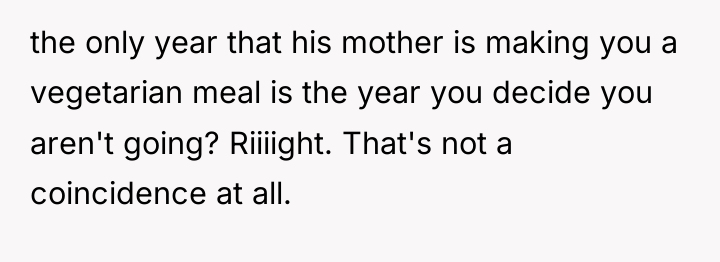 the only year that his mother is making you a...