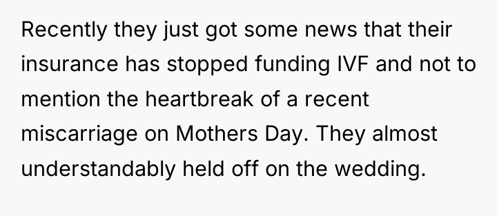 Recently they just got some news that their insurance has...