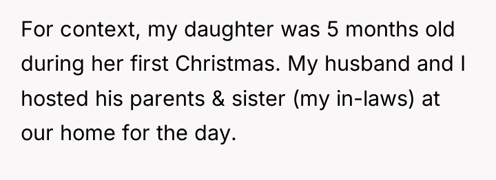 For context, my daughter was 5 months old during her...