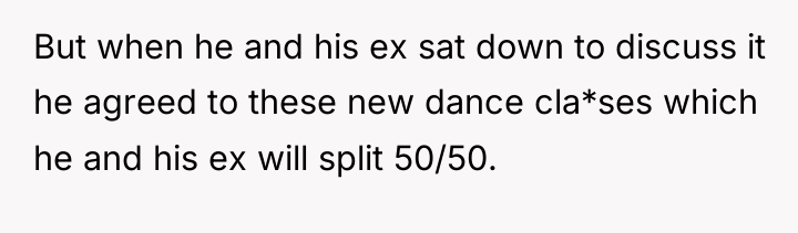 But when he and his ex sat down to discuss...