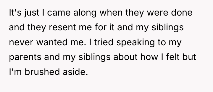 It's just I came along when they were done and...