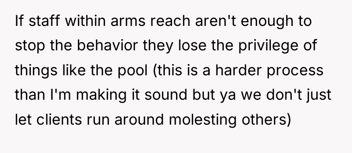 If staff within arms reach aren't enough to stop the...