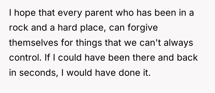 I hope that every parent who has been in a...
