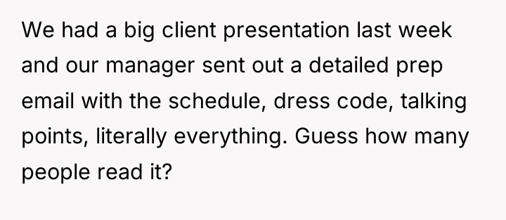 We had a big client presentation last week and our...