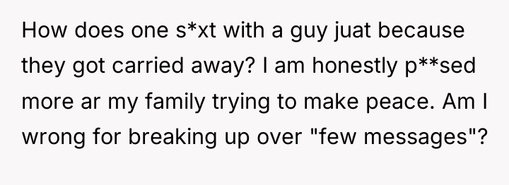 How does one s*xt with a guy juat because they...