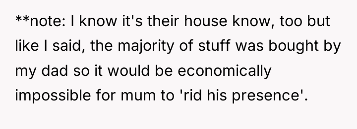**note: I know it's their house know, too but like...