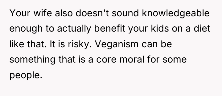 Your wife also doesn't sound knowledgeable enough to actually benefit...