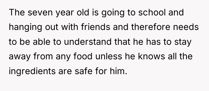 The seven year old is going to school and hanging...