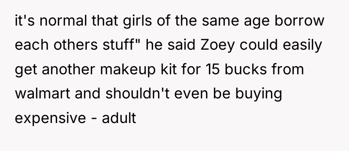 it's normal that girls of the same age borrow each...