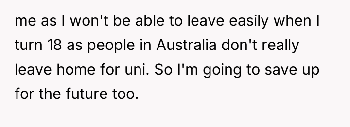 me as I won't be able to leave easily when...