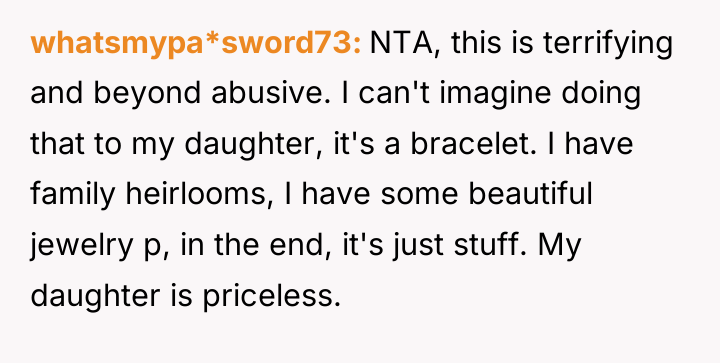 whatsmypa*sword73 NTA, this is terrifying and beyond abusive. I can't...