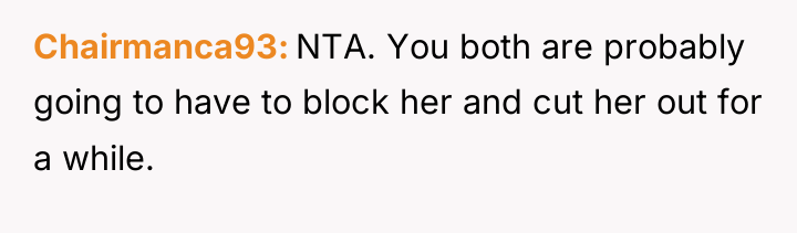 Chairmanca93 NTA. You both are probably going to have to...