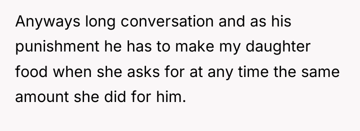 Anyways long conversation and as his punishment he has to...