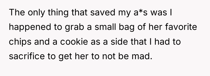 The only thing that saved my a*s was I happened...