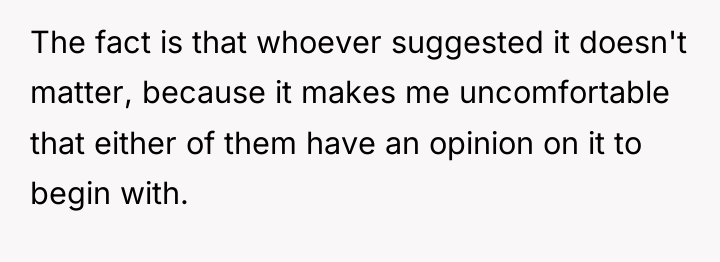 The fact is that whoever suggested it doesn't matter, because...