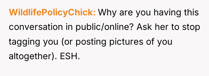 WildlifePolicyChick Why are you having this conversation in public/online? Ask...