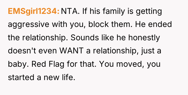 EMSgirl1234 NTA. If his family is getting aggressive with you,...