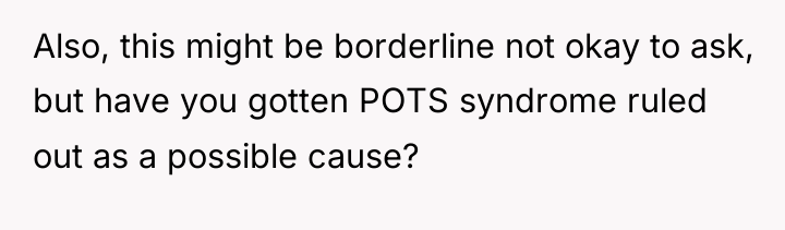 Also, this might be borderline not okay to ask, but...