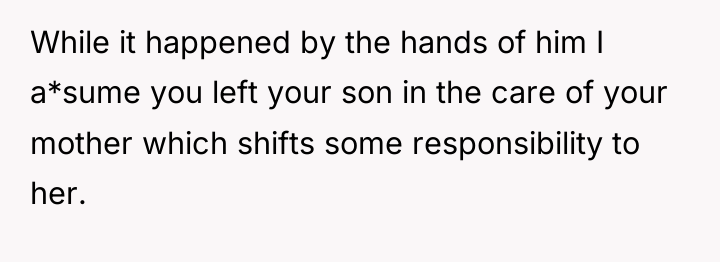 While it happened by the hands of him I a*sume...