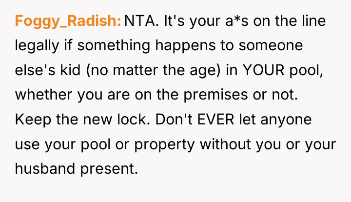 Foggy_Radish NTA. It's your a*s on the line legally if...