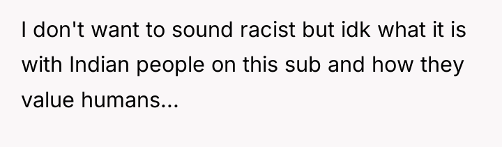 I don't want to sound racist but idk what it...