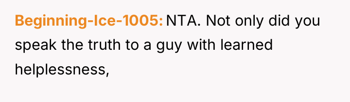 Beginning-Ice-1005 NTA. Not only did you speak the truth to...