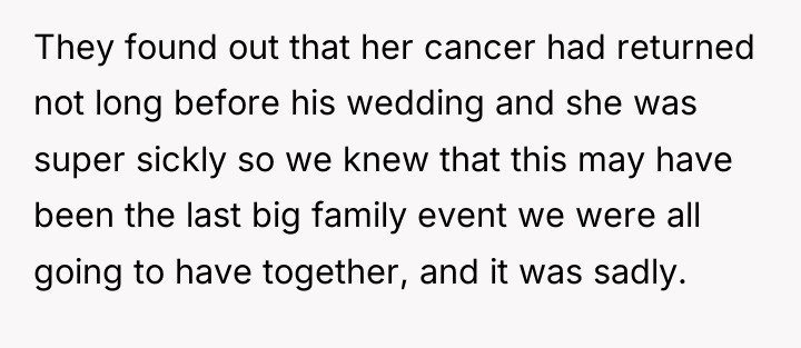 They found out that her cancer had returned not long...