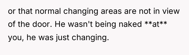 or that normal changing areas are not in view of...