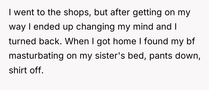 I went to the shops, but after getting on my...