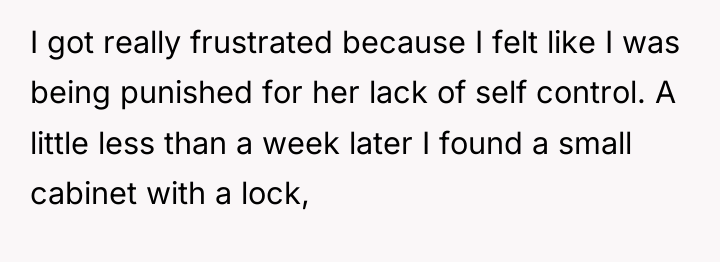 I got really frustrated because I felt like I was...
