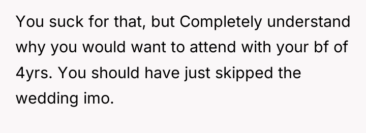 You suck for that, but Completely understand why you would...