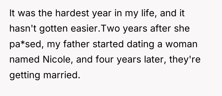 It was the hardest year in my life, and it...