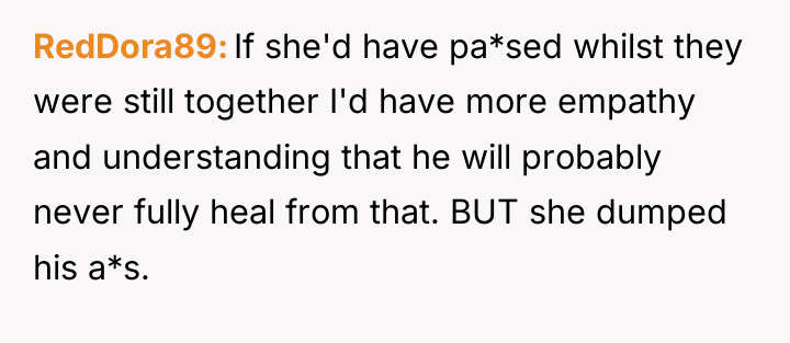 RedDora89 If she'd have pa*sed whilst they were still together...