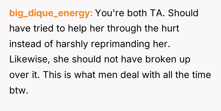 big_dique_energy You're both TA. Should have tried to help her...