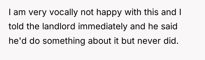 I am very vocally not happy with this and I...