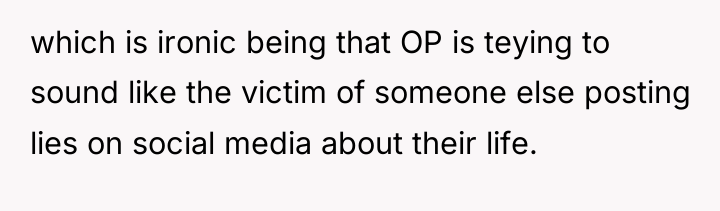 which is ironic being that OP is teying to sound...