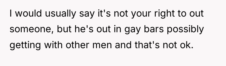 I would usually say it's not your right to out...