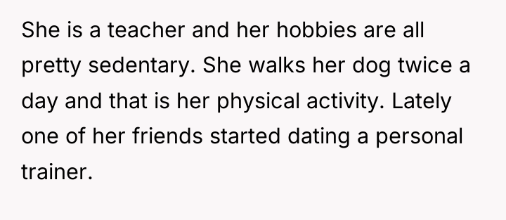 She is a teacher and her hobbies are all pretty...