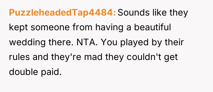 PuzzleheadedTap4484 Sounds like they kept someone from having a beautiful...