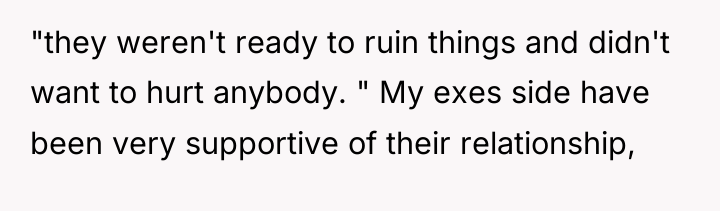 "they weren't ready to ruin things and didn't want to...