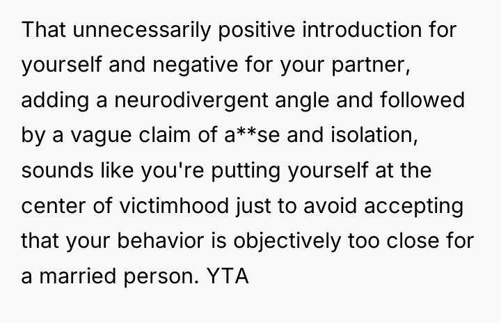 That unnecessarily positive introduction for yourself and negative for your...