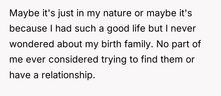 Maybe it's just in my nature or maybe it's because...