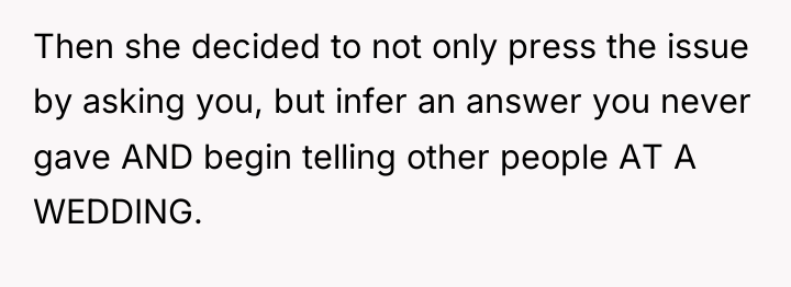 Then she decided to not only press the issue by...