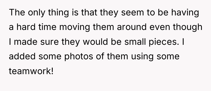 The only thing is that they seem to be having...