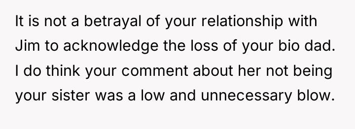 It is not a betrayal of your relationship with Jim...