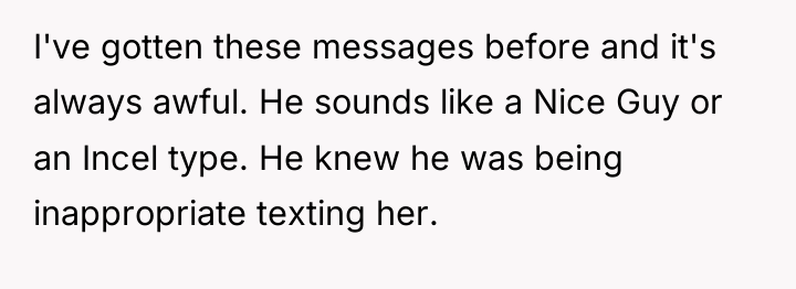 I've gotten these messages before and it's always awful. He...