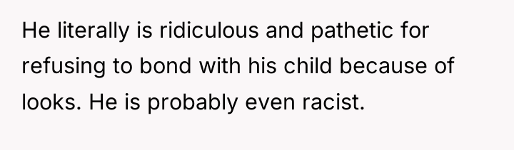 He literally is ridiculous and pathetic for refusing to bond...