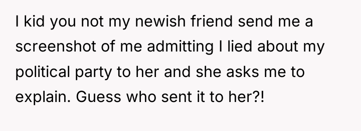 I kid you not my newish friend send me a...