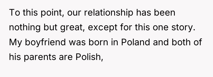 To this point, our relationship has been nothing but great,...